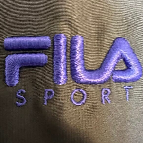 Fila Sport Purple and Gray Fleece Full Zip  Activewear Utility Jacket Size L - Picture 6 of 10